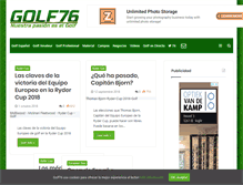 Tablet Screenshot of golf76.com